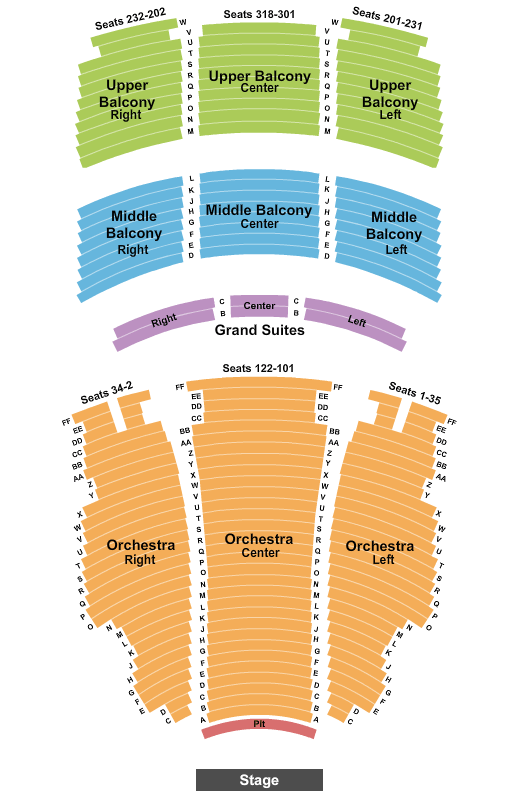 Hippodrome Theatre At The France-Merrick PAC & Juliet Seating Chart